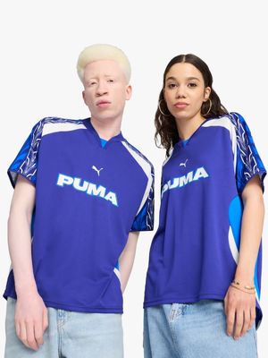 Puma Men's Relaxed Football Blue Jersey