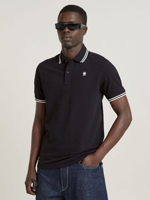 G-Star Men's Dunda Slim Stripe Black Polo