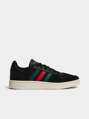 Mens adidas Hoops Black/Red Sneaker