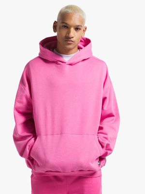 Men's Pink Baggy Hoodie