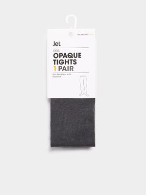 Jet Older Girls Charcoal Tights