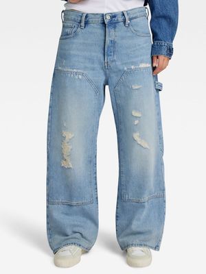 G-Star Women's Bowey 3D Carpenter Loose Blue Jeans