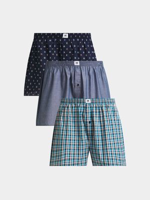 Men's Markham Navy Circle Boxer