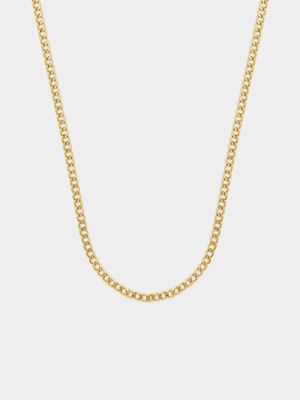 Yellow Gold & Sterling Silver Curb Chain