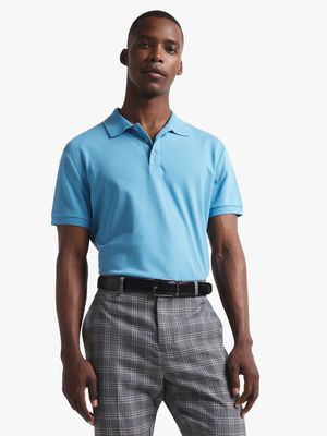 Jet Men's Light Blue Golf Shirt