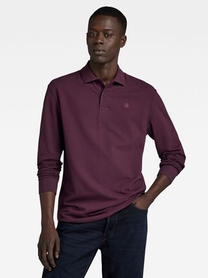 G-Star Men's Dunda Core Long Sleeve Light Maze Polo