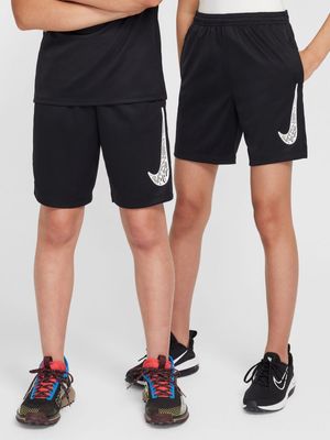 Boys Nike Dri-Fit Trophy23 Graphic Black Shorts