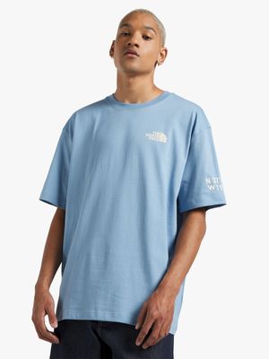 The North Face Men's NSE Patron Graphic Steel Blue T-shrit