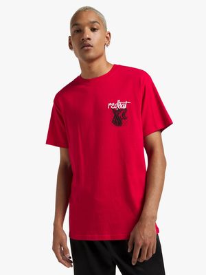 Redbat Men's Red Graphic T-Shirt