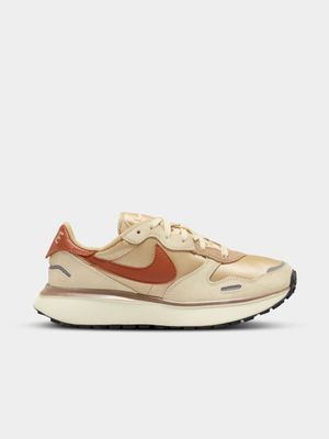 Nike Womens Phoenix Waffle Sail/Silver/Orange Sneaker