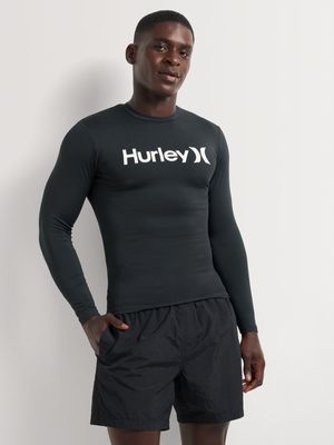 Men's Hurley Black One And Only Quickdry Rashguard Vest