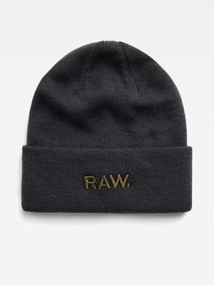 G-Star Men's Effo Raw Long Shadow Grey Beanie