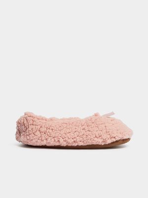 Jet Women's Dark Blush Fleece Slippers