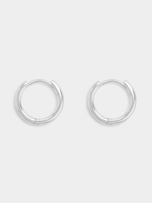 15mm Silver Tone Hoops