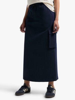 Redbat Women's Navy Maxi Skirt