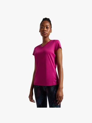 Womens TS Dri-Tech Active Plum Tee