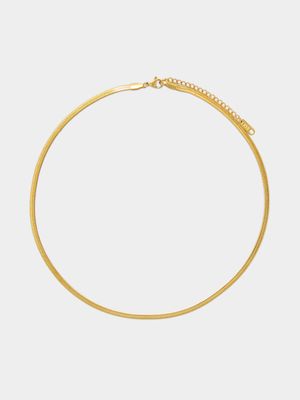 Stainless Steel 18ct Gold Plated Waterproof Snake Chain