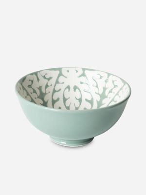 Reactive Glaze Print Dipping Bowl Green 12cm