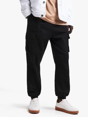 Jet Men's Black Cargo Pants