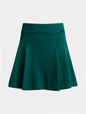 Girls Pleated Fleece Skirt