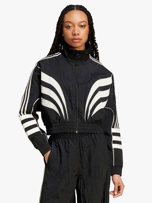 adidas Originals Women's Atlanta Black Crop Track Top