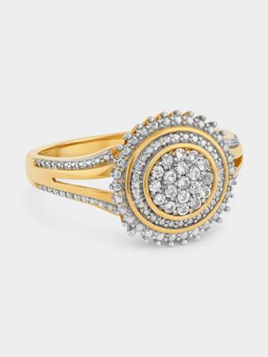 Yellow Gold Ladies Round Ring