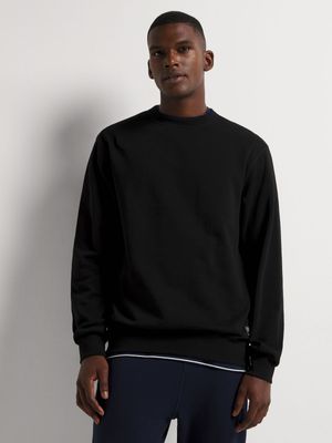 Men's Markham Basic Black Crewneck Top