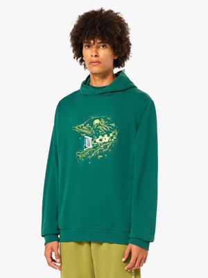 Men's Oakley Green Finish Line Hoodie