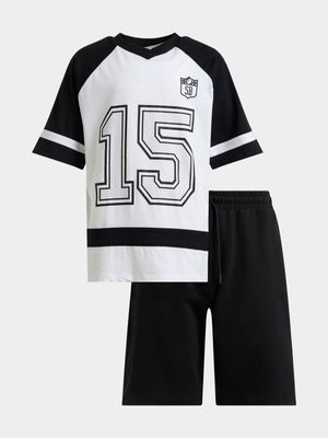 Boys V-Neck Sports Set