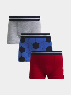 Jet Younger Boys Multicolour 3 Pack Trunks