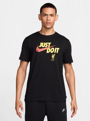 Mens Nike Liverpool FC Just Do It Black Tee