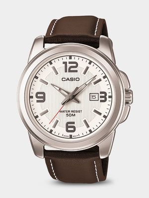 Casio Classic  Brown Leather Watch