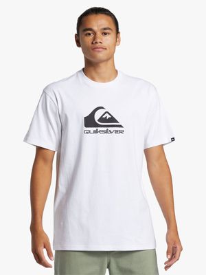 Men's Quiksilver White Corp Logo T-Shirt