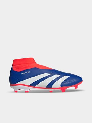 Mens adidas Predator League Laceless FG Blue/Red Boots