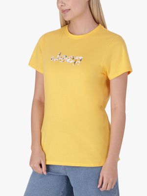 Women's Jeep Yellow Graphic T-Shirt