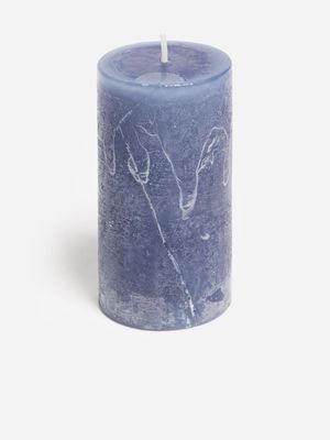 Jet Home Blue Medium Pillar Candle