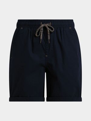 Jet Younger Boys Navy Woven Shorts