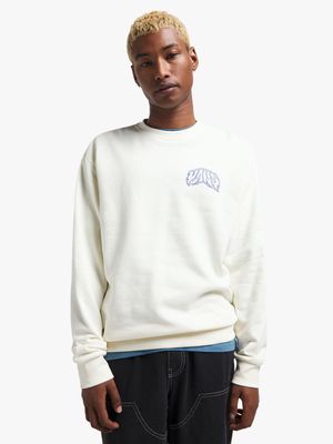 Vans Men's Dunton Relaxed Marshmallow Crew Sweat Top