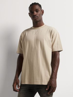 Men's Relay Jeans Boxy Slub Jersey Stone T-Shirt