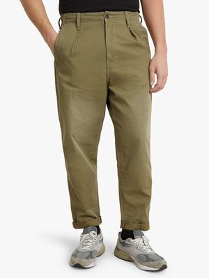 G-Star Men's Pleated Fatigue Relaxed Chino