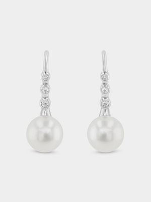 Sterling Silver Freshwater Pearl Drop Earrings