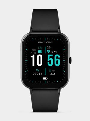 Reflex Active Series 23 Black Plated Silicone Smart Watch