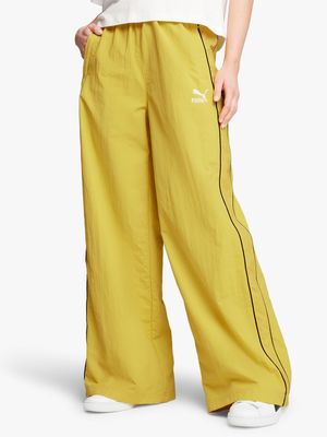 Puma Women's T7 Play Loud Yellow Track Pants