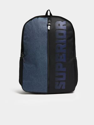 Jet Men's Black/Blue Superior Back Pack