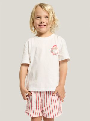 Cotton On Kids  Red Blair Short Sleeve Pyjama Set