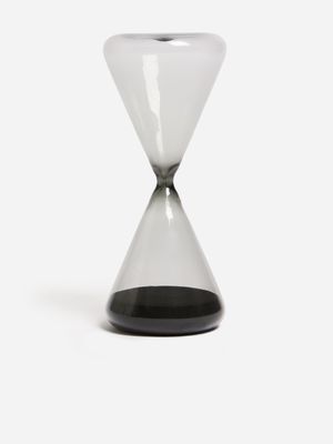 Sand Timer Ornament Dark Grey Black Gothic