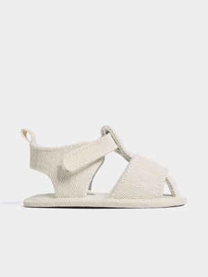 Jet Infant Boys Natural Caged Sandal