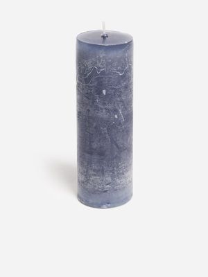 Jet Home Blue Large Pillar Candle