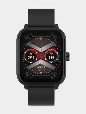 Volkano Stamina Series GPS Black Silicone Smart Watch