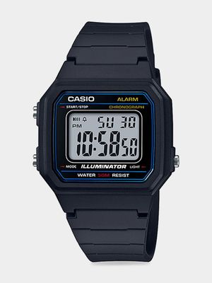 Casio Retro Digial Black Resin Watch